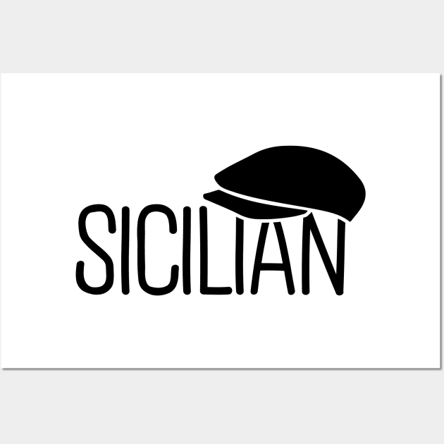 Sicilian with Coppola Hat Wall Art by Abuewaida 